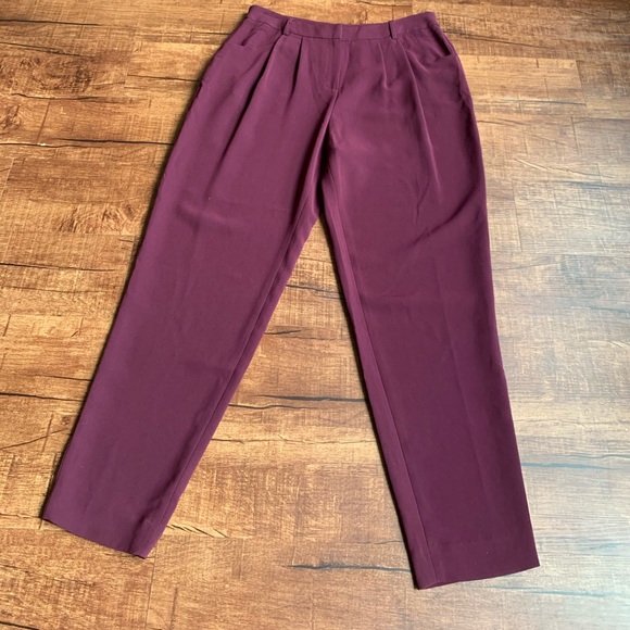 Lafayette 148 NewYork ROSELLE pleated crop trouser